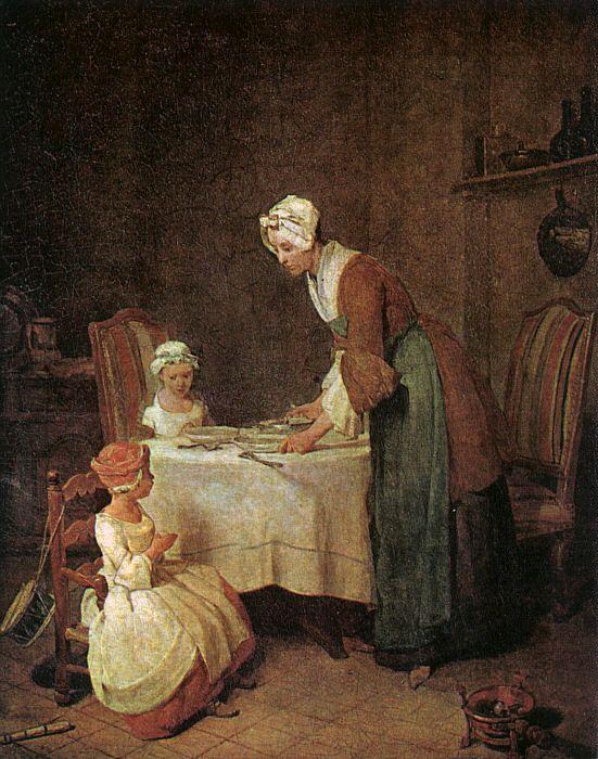 Jean Baptiste Simeon Chardin Grace before a Meal Germany oil painting art